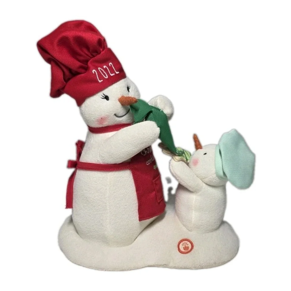 Hallmark 2022 Can't Wait For Cookies! Snowman Figurine Sound & Motion Christmas